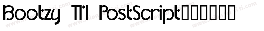 Bootzy TM PostScript字体转换